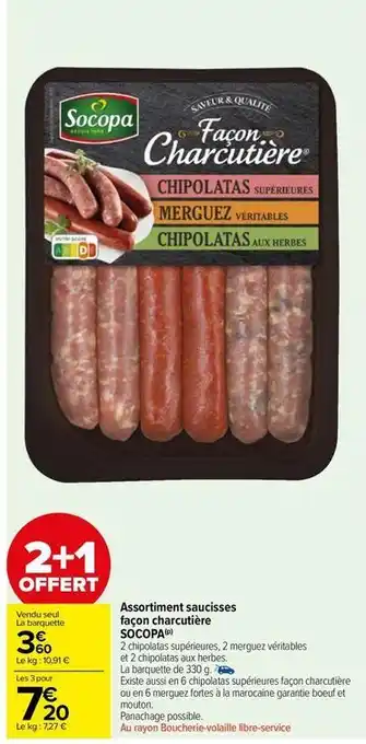 Carrefour Market Chipolata offre