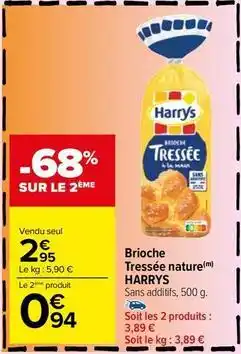 Carrefour Market Brioche tressée offre