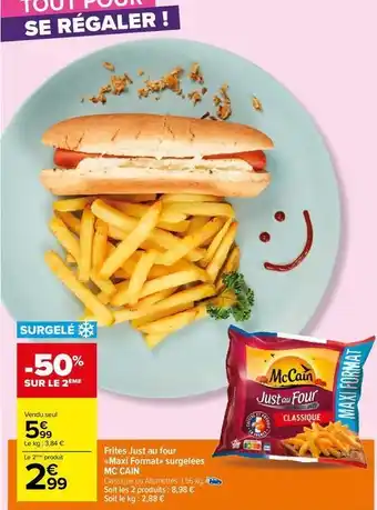 Carrefour Market Frites surgelées offre