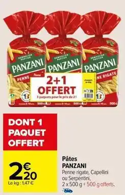 Carrefour Market Pâtes offre