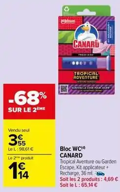 Carrefour Market Disques de gel wc offre