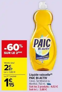 Carrefour Market Liquide vaisselle offre