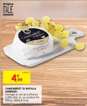 Intermarché Ambrosi - camembert di bufala offre