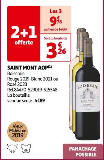 Auchan Supermarché SAINT MONT AOP offre