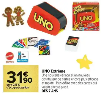Carrefour Market Mattel uno extrême offre
