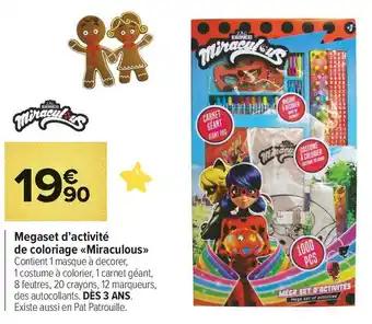 Carrefour Market Miraculous megaset d’activité de coloriage offre