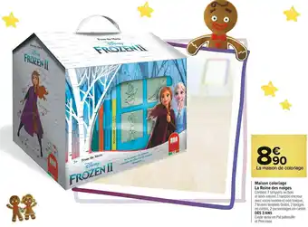 Carrefour Market Maison coloriage la reine des neiges offre