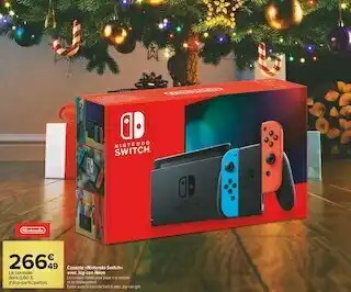 Carrefour Market Console «nintendo switch» avec joy-con néon offre