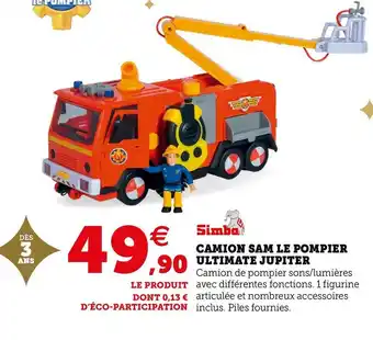 Simba camion sam le pompier ultimate jupiter