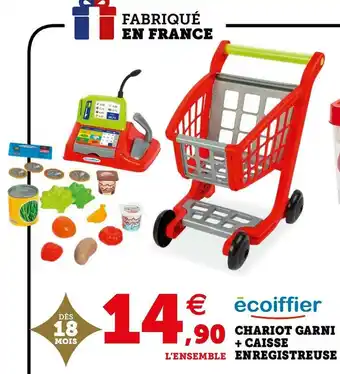 Écoiffier chariot garni + caisse enregistreuse