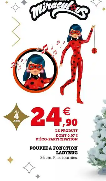 Miraculous poupee a fonction ladybug