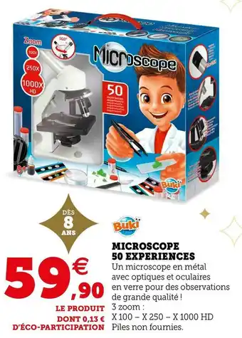 Microscope 50 experiences