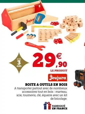 Jeujura boite a outils en bois
