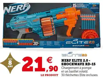 Nerf nerf elite 2.0 - shockwave rd-15
