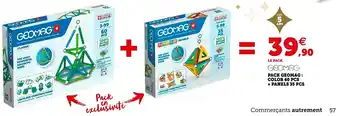 Geomag pack geomag : color 60 pcs + panels 35 pcs