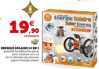 Hyper U Buki energie solaire 14 en 1 offre
