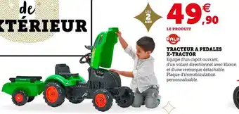 Hyper U Falk tracteur a pedales x-tractor offre