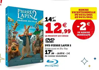 Dvd pierre lapin 2