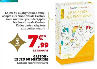 Hyper U Gaston - le jeu du mistrigri offre