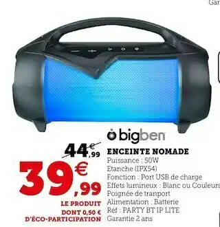 Enceinte nomade