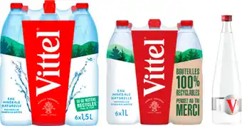 Carrefour VITTEL SUR TOUS LES PACKS D'EAU MINÉRALE NATURELLE ET BOUTEILLES AROMATISÉES offre