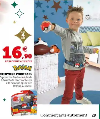 Pokémon ceinture poke’ball