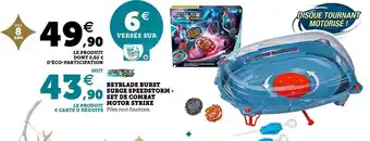 Super U Beyblade beyblade burst surge speedstorm - set de combat motor strike offre