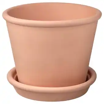 IKEA Muskotblomma Pot avec coupelle, intérieur/extérieur terre cuite, 24 cm offre