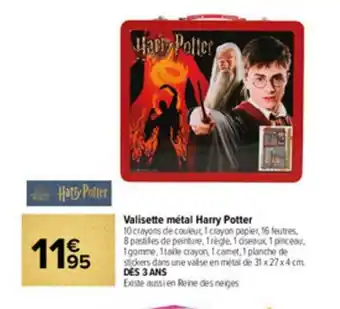 Carrefour Valisette Métal Harry Potter offre