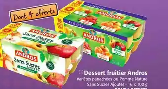 Colruyt Dessert Fruitier Andros offre