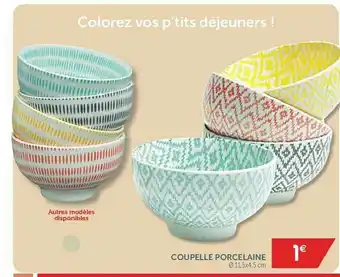 Gifi Coupelle Porcelaine offre