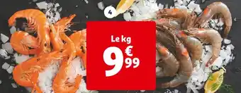 Auchan Supermarché GAMBAS ENTIÈRES CUITES RÉFRIGÉRÉES OU CRUES DÉCONGELÉES offre