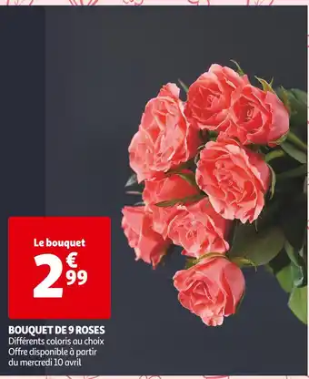 Auchan Supermarché BOUQUET DE 9 ROSES offre