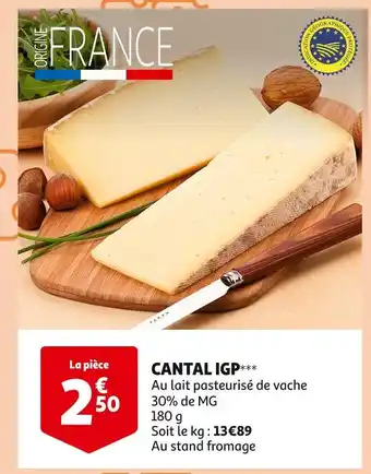 Auchan CANTAL IGP offre