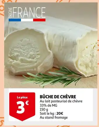 Auchan BÛCHE DE CHÈVRE offre