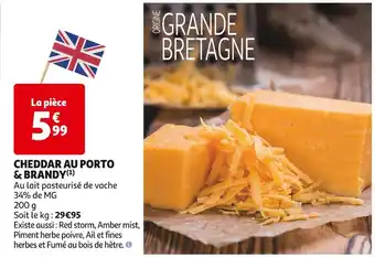 Auchan CHEDDAR AU PORTO & BRANDY offre