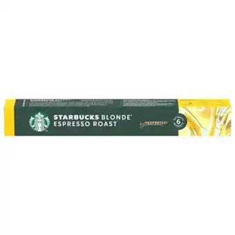 Auchan Capsules De Café Blonde Espresso Roast Starbucks offre