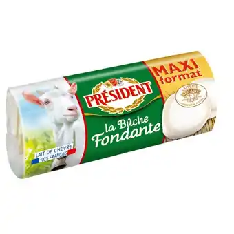 Auchan La Bûche De Chèvre Fondante Président offre