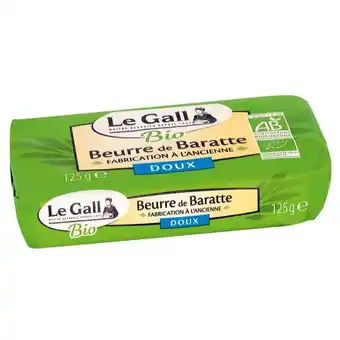 Auchan Beurre De Baratte Doux Bio Le Gall offre