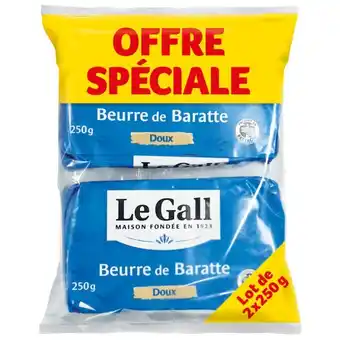 Auchan Beurre De Baratte Doux Le Gall offre