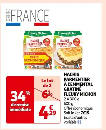 FLEURY MICHON HACHIS PARMENTIER À L'EMMENTAL GRATINÉ