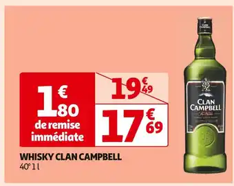 Auchan Supermarché CLAN CAMPBELL WHISKY offre