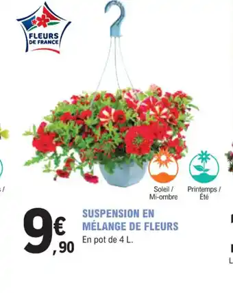 E.Leclerc Jardi SUSPENSION EN MÉLANGE DE FLEURS offre