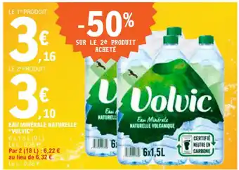 E.Leclerc EAU MINÉRALE NATURELLE "VOLVIC" offre