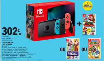 E.Leclerc CONSOLE SWITCH + 1 JEU AU CHOIX offre