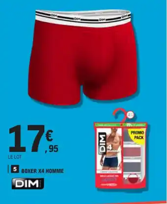 E.Leclerc BOXER X4 HOMME DIM offre