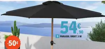 E.Leclerc Jardi PARASOL DROIT 3 M offre