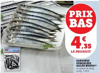 Super U SARDINES SURGELÉES GOLFO NUEVO offre