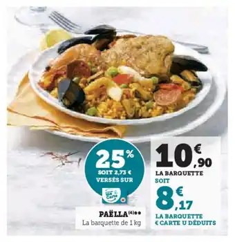 Super U PAËLLA (4)** offre