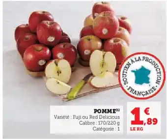 Super U POMME (¹) offre